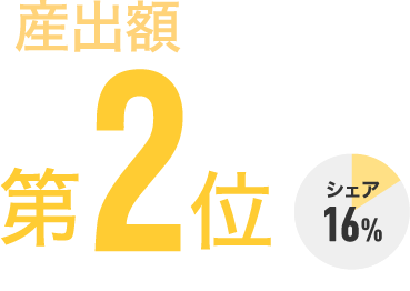 産出額第3位