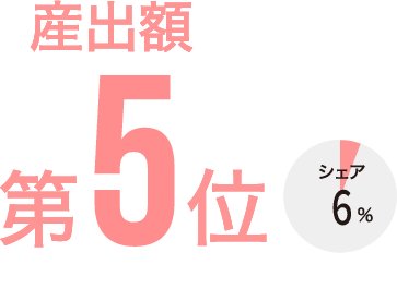 産出額第5位